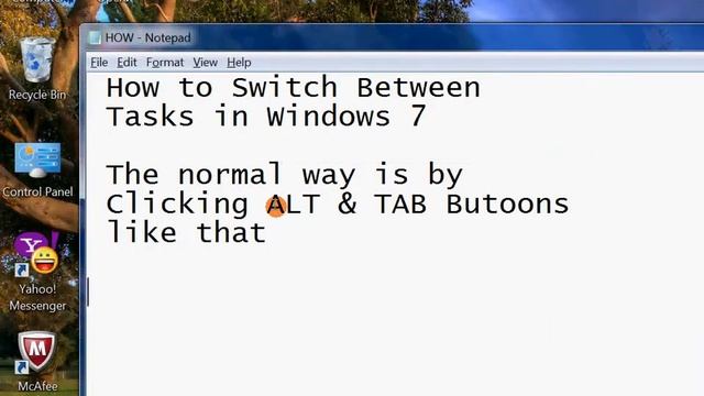 How to switch between tasks in windows 7 смотреть онлайн