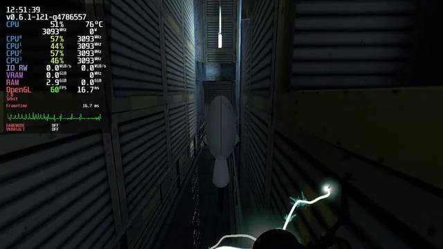Let's Play on Linux - Portal 2 (Native + OpenGL + MangoHUD) смотреть онлайн