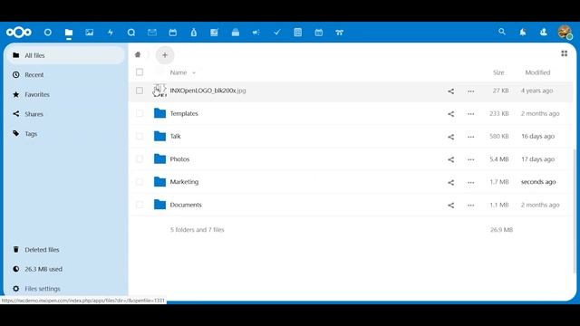 Nextcloud: Files смотреть онлайн