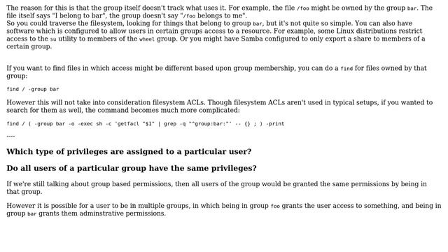 Unix & Linux: Command to know privileges of a user group (2 Solutions!!) смотреть онлайн