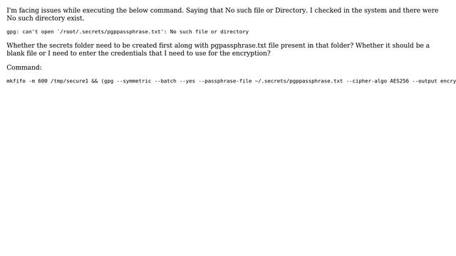 Unix & Linux: Clarification on the gpg command (No such file or directory) смотреть онлайн