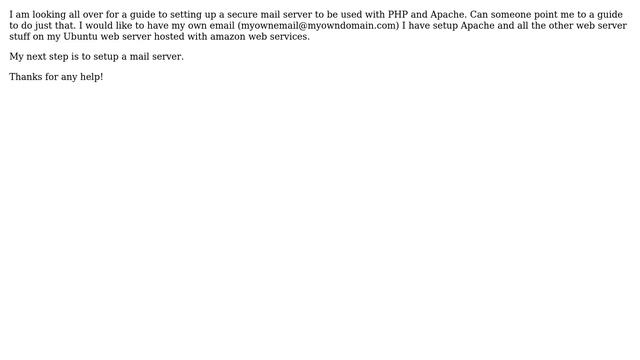 Ubuntu: Setting up a secure mail server? смотреть онлайн