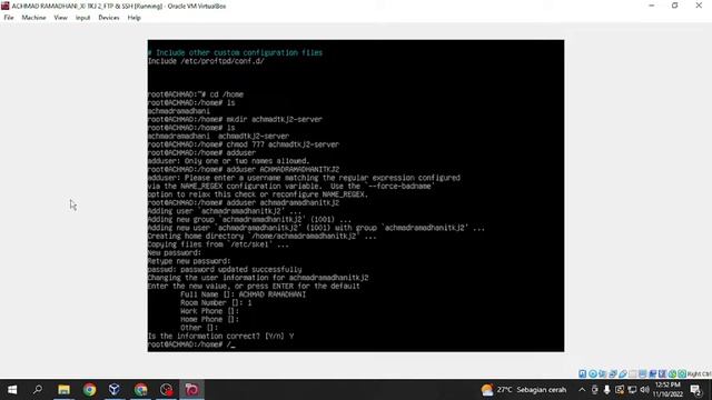 Tutorial FTP & SSH VirtualBox Linux Debian 10 смотреть онлайн