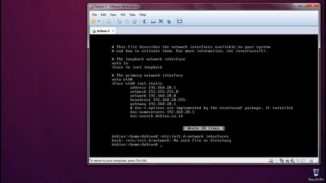 How to Change IP Address in Debian 5 and PC Client смотреть онлайн
