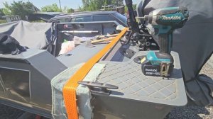 Изготовление и установка транцевых плит на лодку Swimmer 370