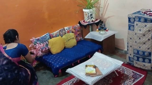 Floor seating setup in 0 Cost / living room makeover without sofa / makeover with DIY .#makeover смотреть онлайн