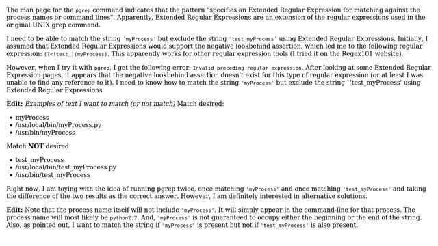 Extended Regular Expressions (EREs): How do I include pattern but exclude specific superset of... смотреть онлайн