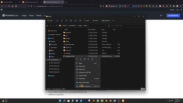 Download xampp and Installing wordpress | Easiest Way смотреть онлайн