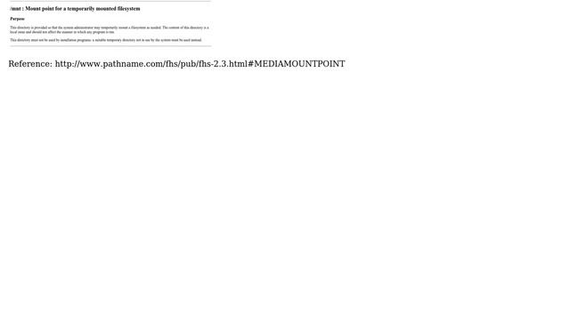 Ubuntu: Why can't all the mount point in root directory changed to /mnt/temporary & /mnt/removable? смотреть онлайн