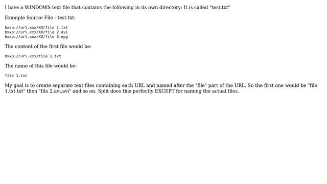 Unix & Linux: Split text file by line and rename based on string content смотреть онлайн