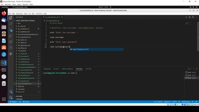 How to Delete a User using Shell Scripts in Linux смотреть онлайн