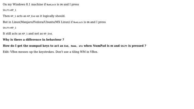 Unix & Linux: Difference in NumPad processing in Linux vs Windows смотреть онлайн