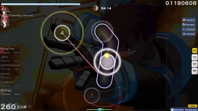 Osu! | Mrs. GREEN APPLE - Inferno (Tv Size) [Taeyang's Infernal] 94.77% FC 220pp