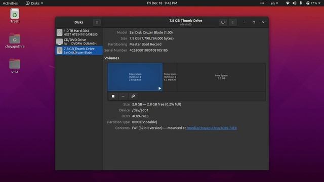 How to format booting pendrive in Ubuntu 20.04 смотреть онлайн