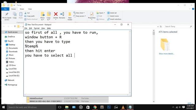 How to delete Windows temporary Files смотреть онлайн