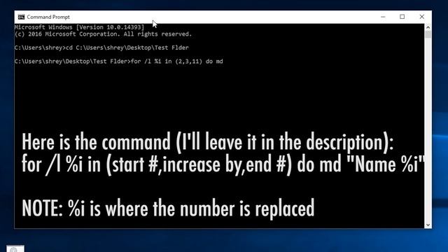 Create Numbered Folders REALLY FAST in Windows Using CMD! смотреть онлайн