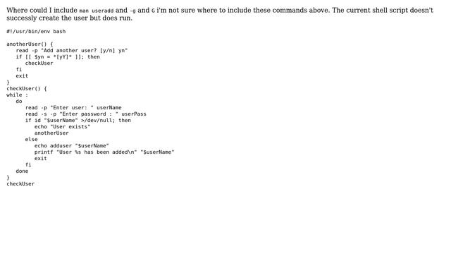 Unix & Linux: Shell script - creating and assign to groups advice needed on my script смотреть онлайн