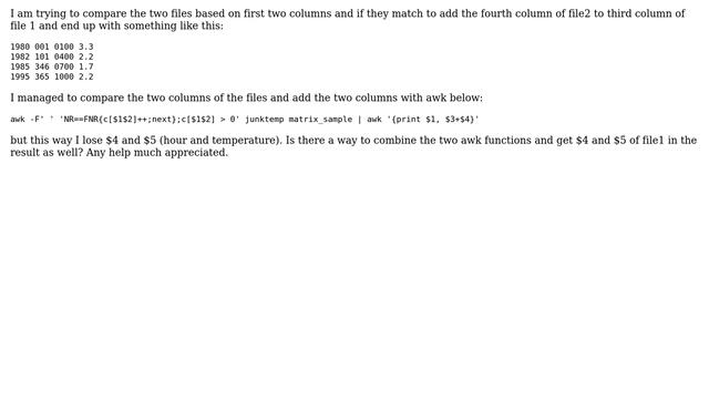 Unix & Linux: compare files basis two columns and add field (2 Solutions!!) смотреть онлайн