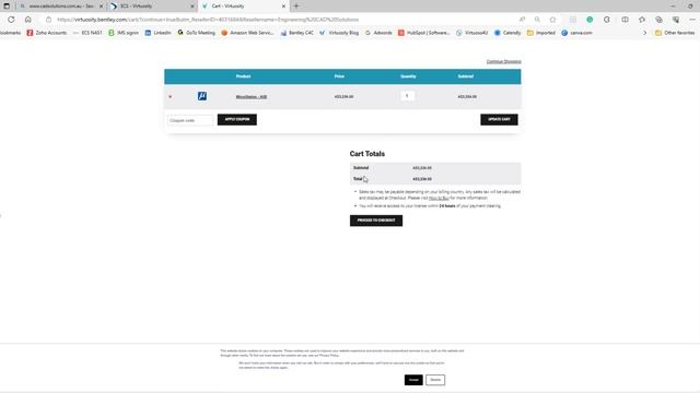 Bentley Systems EStore For Software - Details And Process