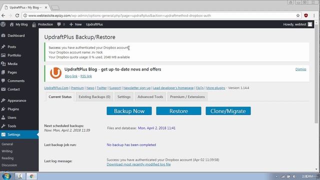 How to Create a Secure Website With WordPress(How to Backup and Restore a WordPressSite)#web Part-1 смотреть онлайн
