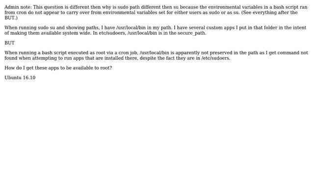 Unix & Linux: Why are sudo su and bash root script paths different? смотреть онлайн