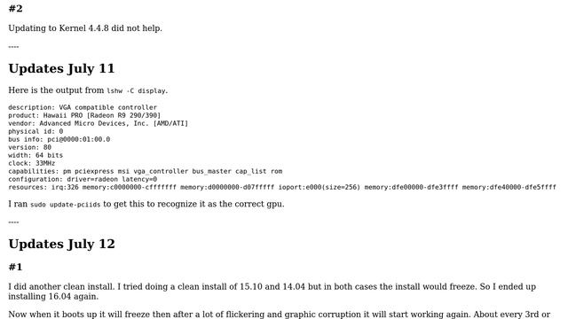 Ubuntu: Screen flickering and freezing after clean install 16.04 смотреть онлайн