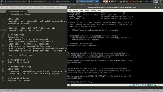 Perintah Dasar Management User dan Grup di Linux | Basic Linux User & Group Management смотреть онлайн