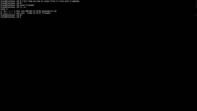 create files in Linux with cat, vi, touch commands смотреть онлайн
