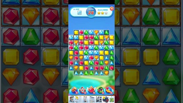 Jewel Crush 💎 Level 600 ⭐⭐⭐ 2021 - Jewels & Gems Match 3 Legend no Booster 👑 Android Gameplay ✅ смотреть онлайн