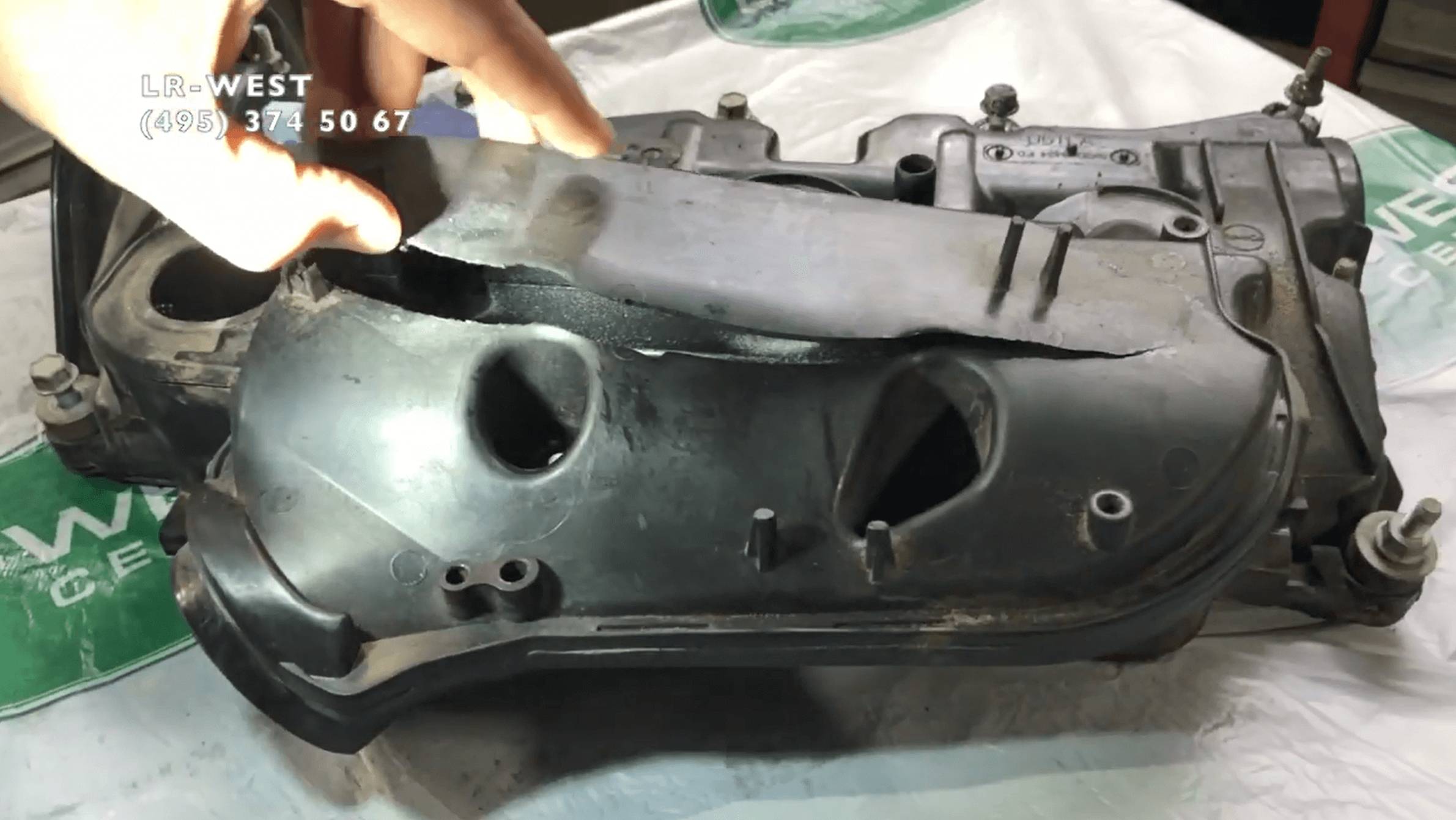 Ограничение мощности на Range Rover 3.0 TDV6. Неисправность клапанной крышки. смотреть онлайн