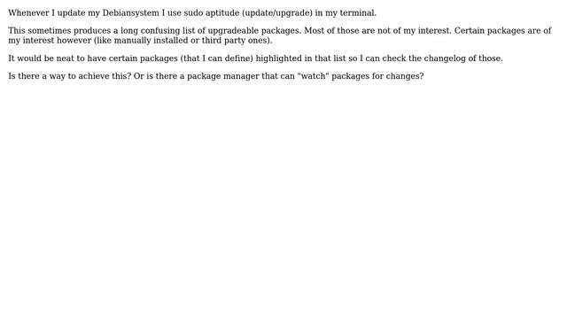 Unix & Linux: How to highlight specific packages before updating? смотреть онлайн