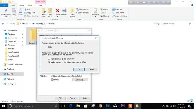 How To Hide And Unhide File/Folder ON Windows 7/8/10 Without Any Software 2017 смотреть онлайн