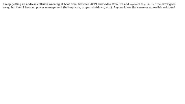 Fedora 15 address collision on Compaq CQ41? смотреть онлайн