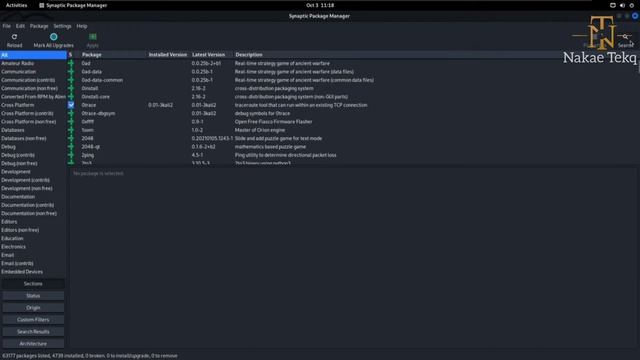 LINUX software installation with GUI interface #synaptic смотреть онлайн