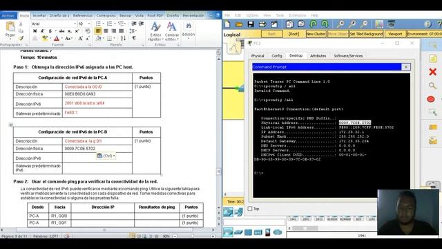 Parte 6 Probar y verificar la conectividad de extremo a extremo IPv6 смотреть онлайн