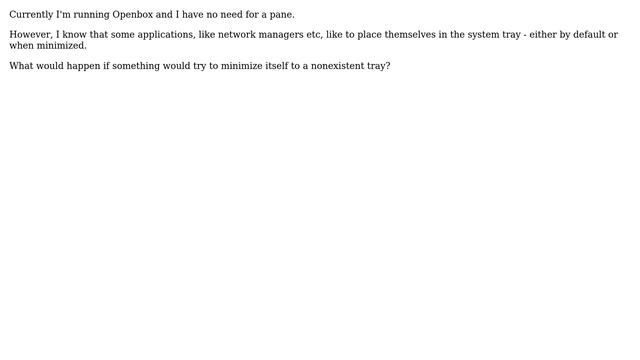 Unix & Linux: How will GUI applications behave if there is no system tray? смотреть онлайн