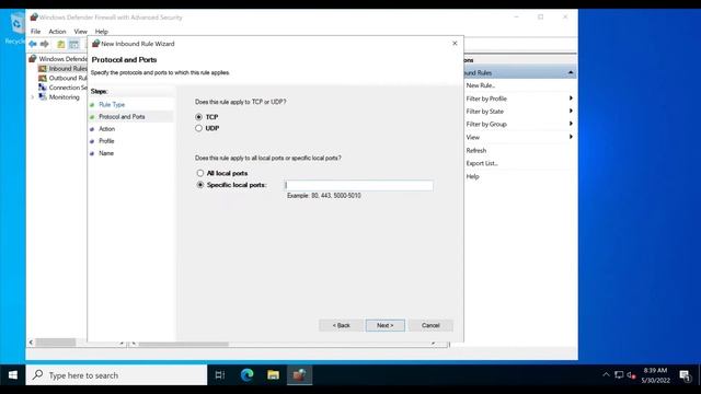 How to block port in windows server смотреть онлайн