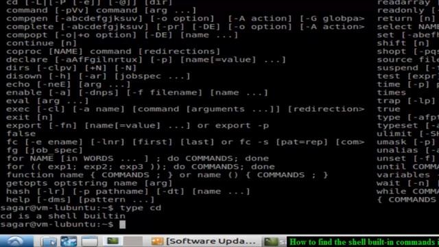 How to find the shell built in commands in Linux Shell terminal смотреть онлайн