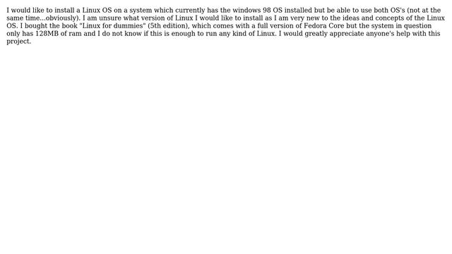 Unix & Linux: Installing linux onto a windows 98 system смотреть онлайн