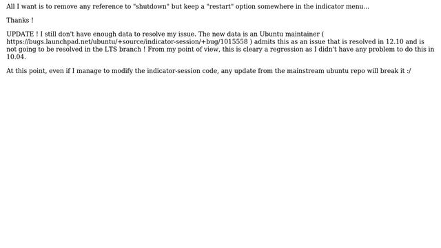 Ubuntu: How to suppress or disable the shutdown option from indicator menu or shutdown dialog? смотреть онлайн