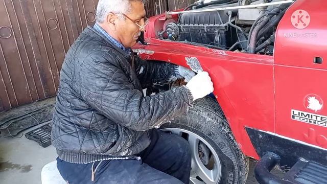 How to install front feeders on a Jeep wrangler YJ/Поставили передние пластиковые крылья. смотреть онлайн