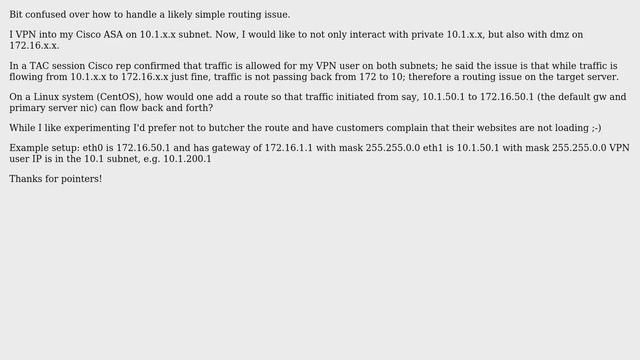 DevOps & SysAdmins: Linux route to different subnet смотреть онлайн