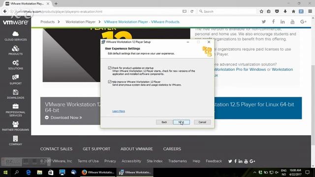 Download and install VMware Workstation 12.5 Player Windows 10 смотреть онлайн