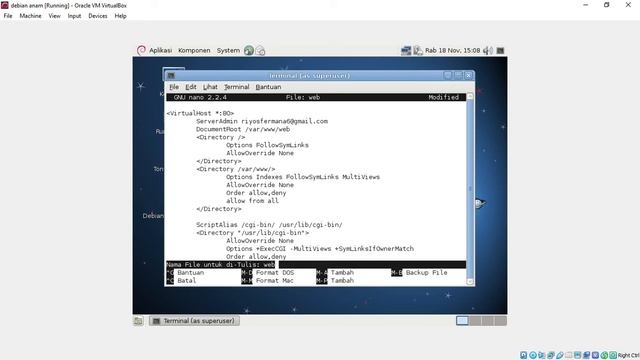 Tutorial Web Service pada debian 6 menggunakan virtual box смотреть онлайн
