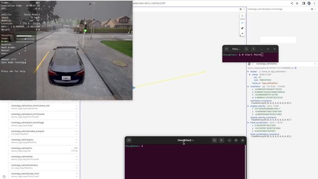Urban Carla ros bridge Display ROS2 foxy смотреть онлайн