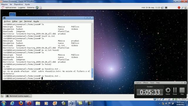 video de comando en debian смотреть онлайн
