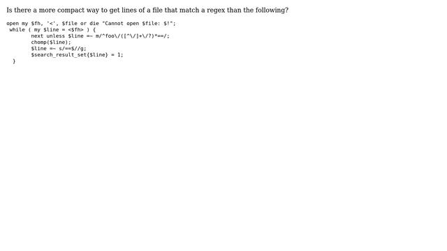 Unix & Linux: Get lines of file matching a regex смотреть онлайн
