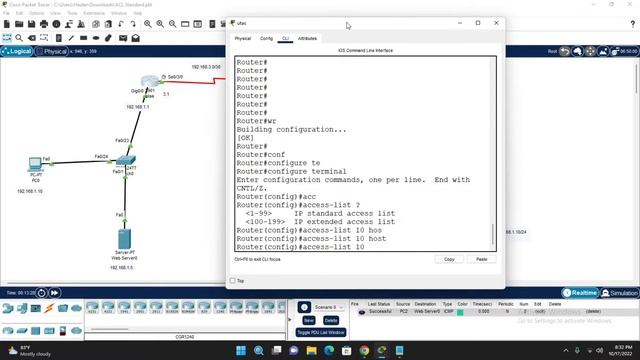 Standadrd Access control list смотреть онлайн