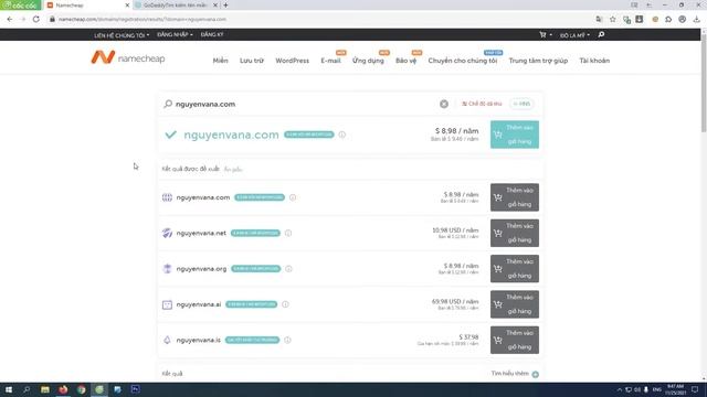 Cách mua tên miền trên Namecheap và Goddady смотреть онлайн