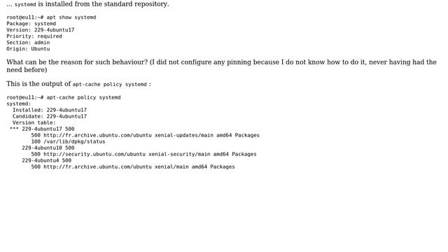 Ubuntu: Why would a package be installed from a repo and not another? смотреть онлайн